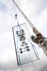 Large glass panel